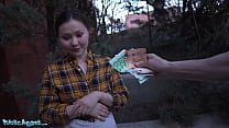 For A Long Time, A Chinese Hottie Public Agent Gets Fucked Like A Dog In A Basement